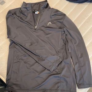 Grey athletic Head quarter zip